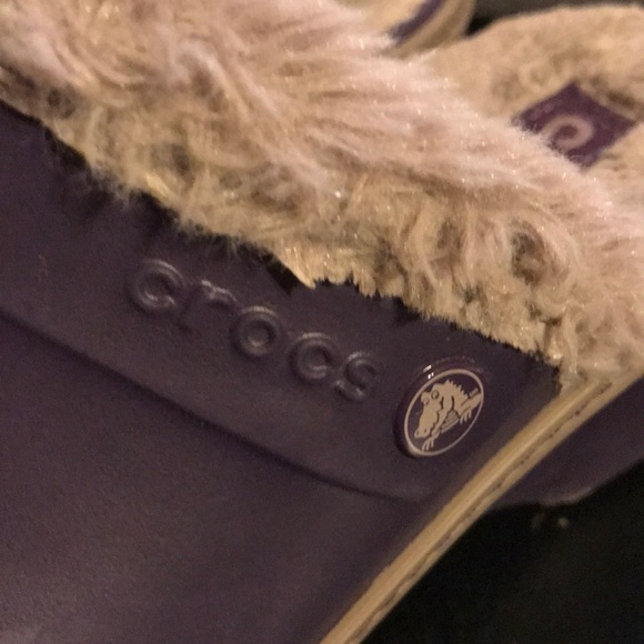 CROCS Shoes | Nwot Womens Purple 8 W Fur Lined Crocs | Poshmark